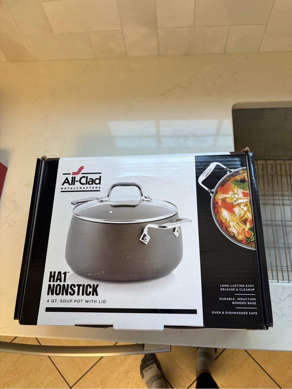 All-Clad HA1 Nonstick 4 Qt Soup Pot with Lid